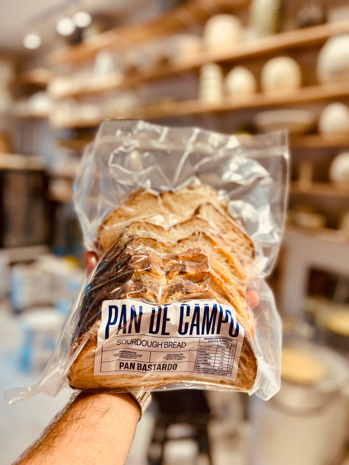 pan de campo rebanado